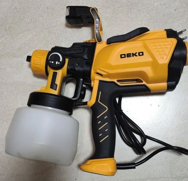 Pistola de Pintura 1.2L 600W com LED - Deko - Foto 4