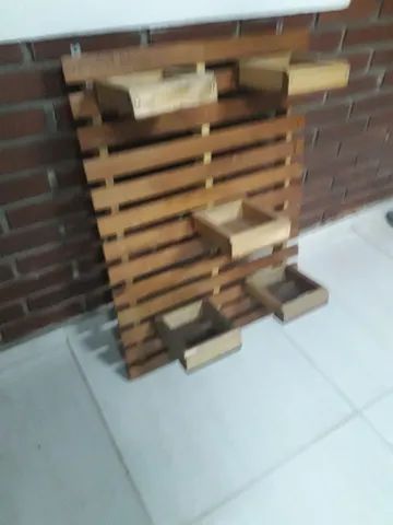 floreira de madeira de parede tipo estrado - Foto 3