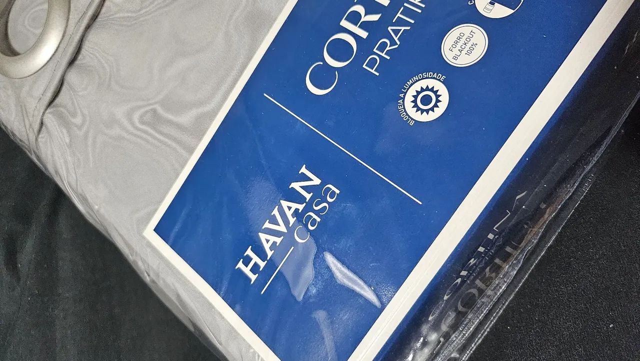 Cortina Pratica Lisa 2,60m x 2,30m - Nova - Foto 2