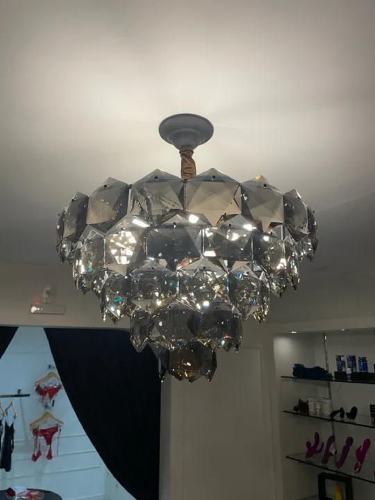Lustre cristal escuro