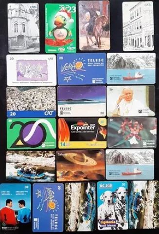 Vendo Lotes de 100 Cartões telefónicos antigos do Brasil variados - Foto 3