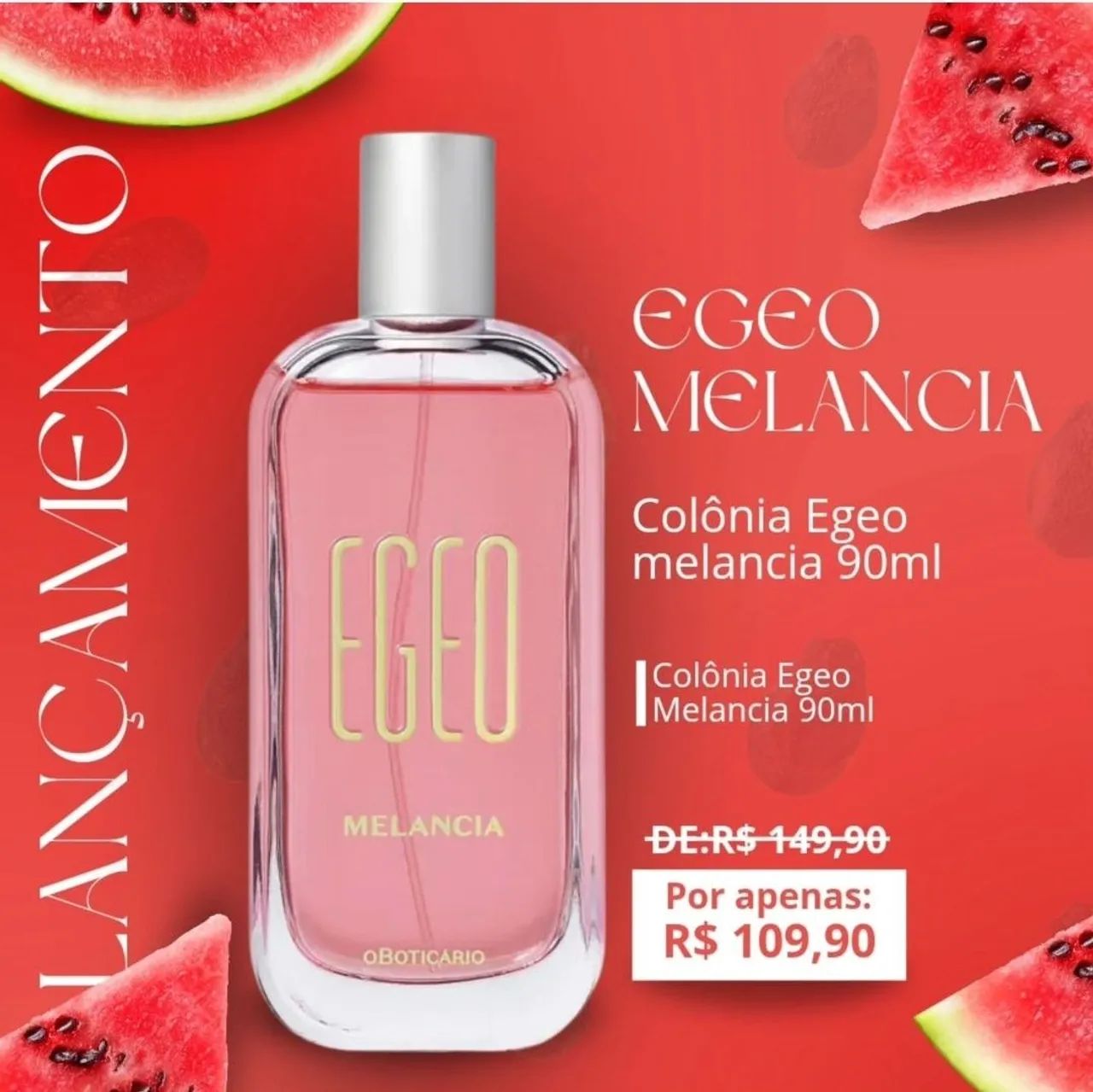 Egeo Melancia Colônia Boticário  - Foto 4