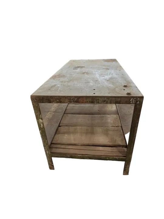 Mesa bancada de aço super reforçada tampo 10mm 0,80 x 1,60m COD 161 - Foto 4
