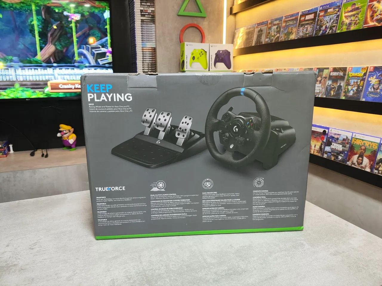Volante Logitech G923 Novo Xbox e PC Loja Física em Curitiba desde 1997 - Foto 2