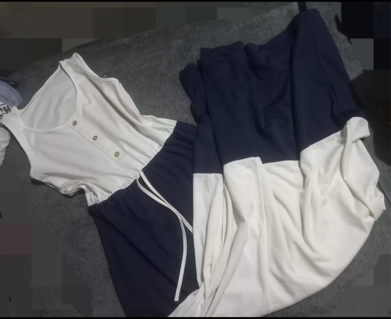 Macacão Feminino bicolor elegante