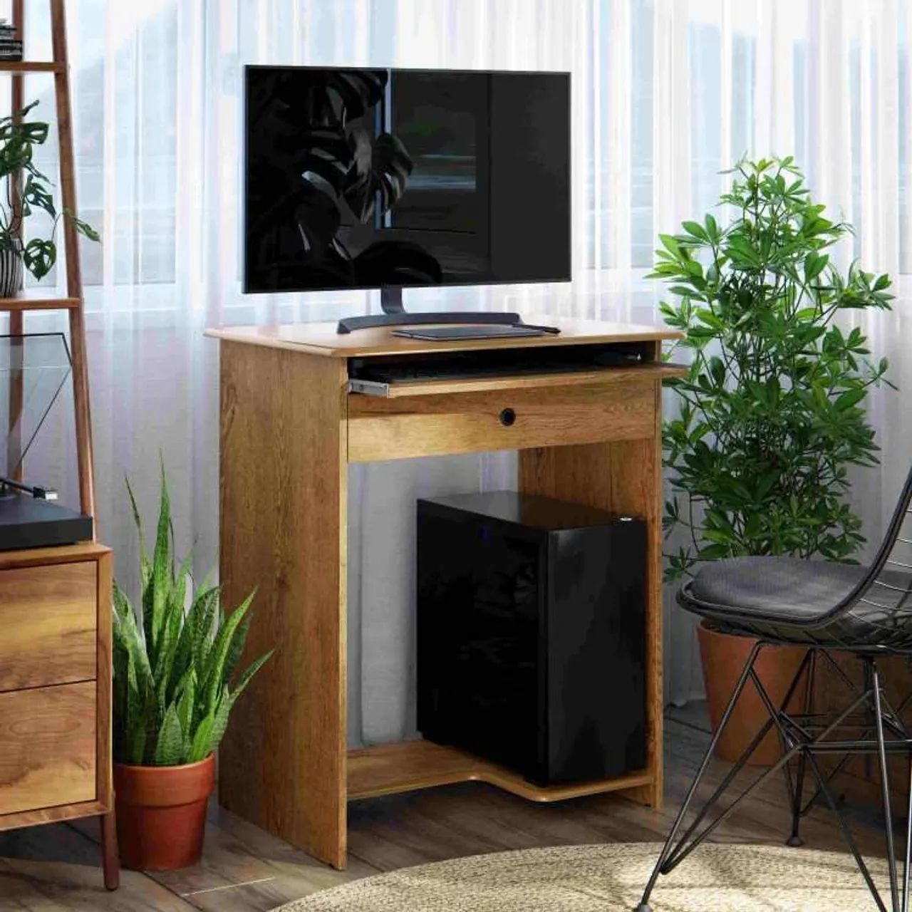 Mesa de Computador Pratica com Gaveta Freijo EJ Moveis
