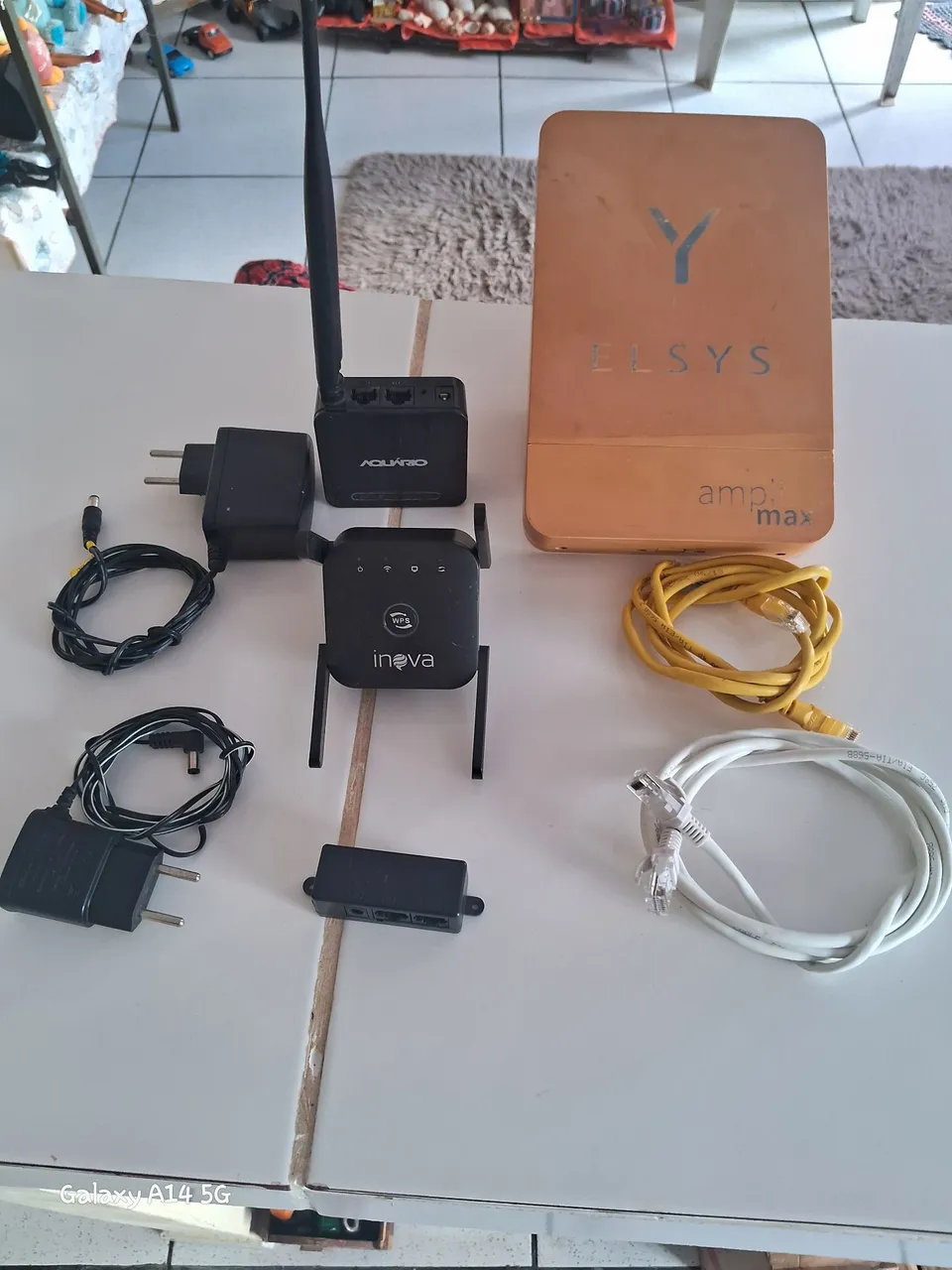 Kit completo de equipamentos de internet