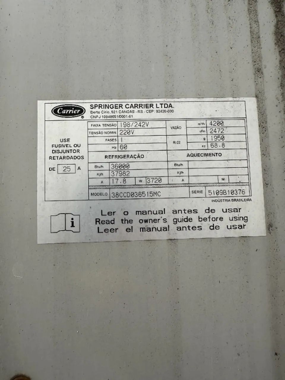 Ar-Condicionado 36.000 BTUs - Foto 2