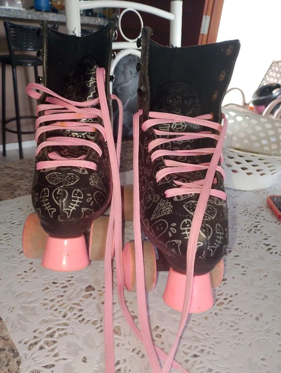 Patins Roller Infantil - Tamanho 34 - Usados