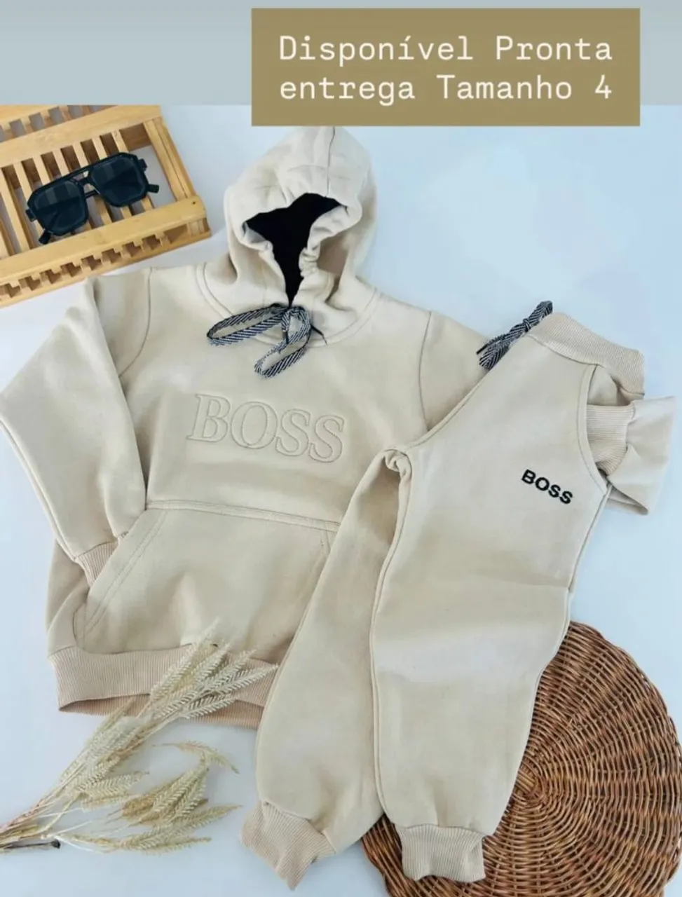 Conjunto Infantil BOSS - Tamanho 1,2,3,4