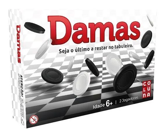 JOGO CLÁSSICO DE DAMAS FABRICANTE COLUNA - Foto 2