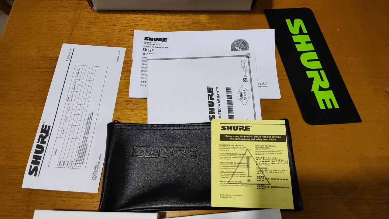 Mesa de som Behringer 1202FX + 2 microfones SM58 Shure + sistema sem fio de microfones - Foto 6