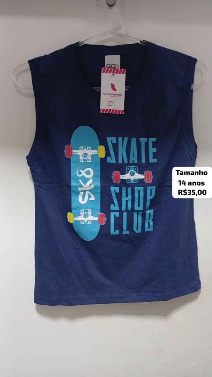 Blusa infantil infanto-juvenil em algodão 