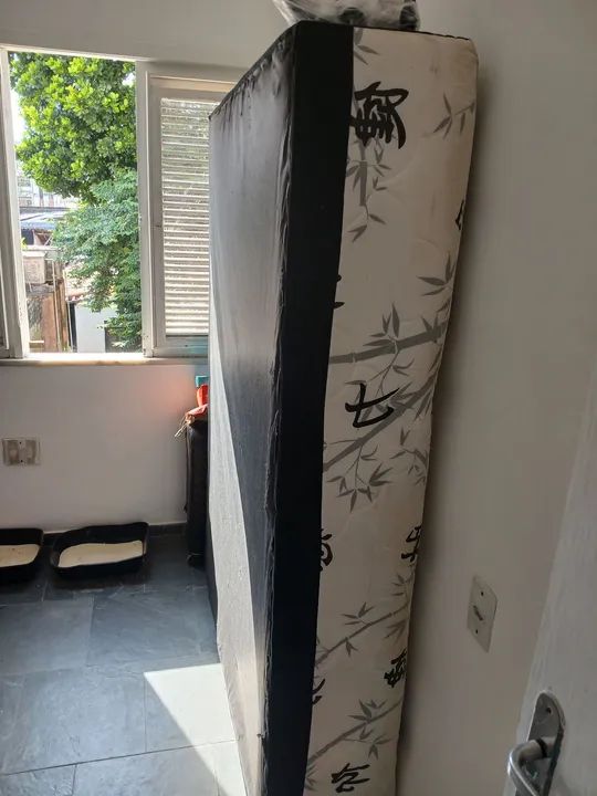 Cama box Casal com Desenho Japonês vai com os pés - Foto 2