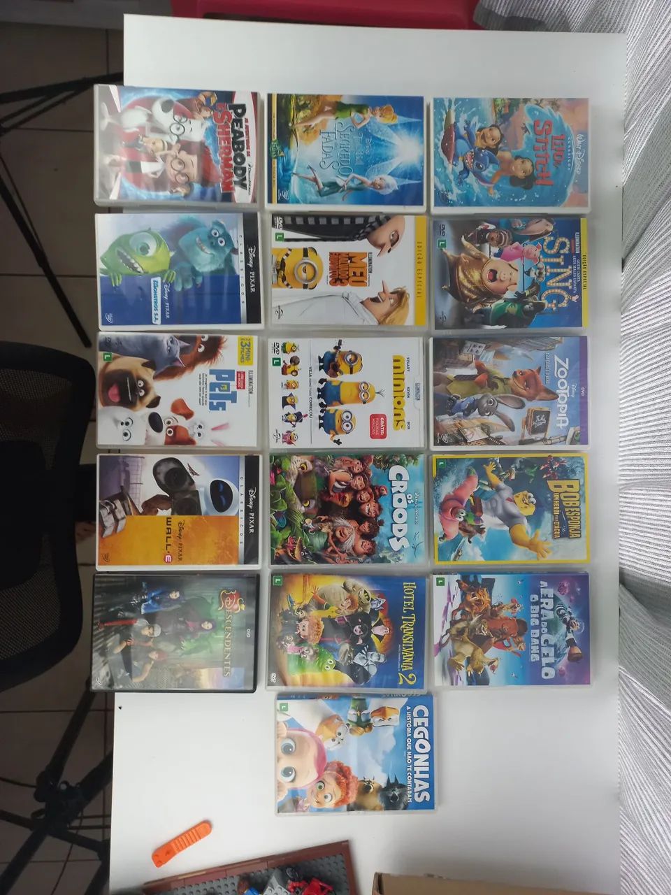 Coleção de DVDs de Filmes Infantis