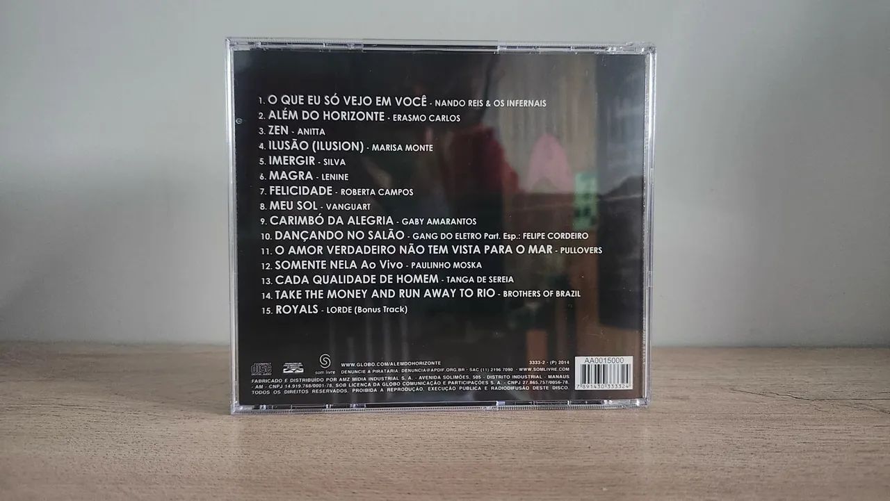 Novela Além do horizonte - CD da trilha sonora -2013/2014  - Foto 2
