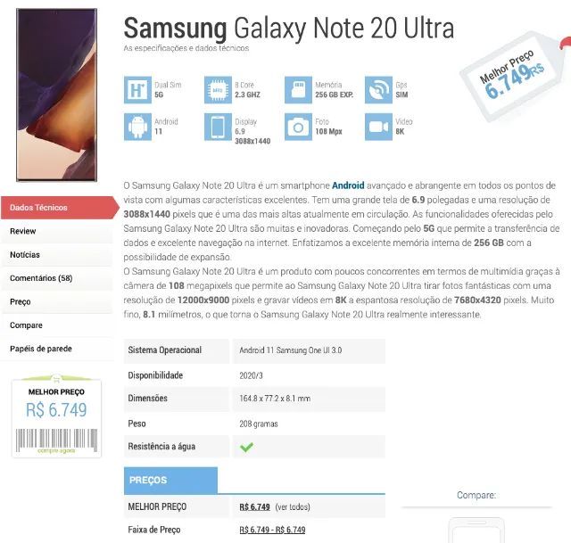 Galaxy Samsung Note 20 Ultra 5g - Avaria na Tela - Foto 2