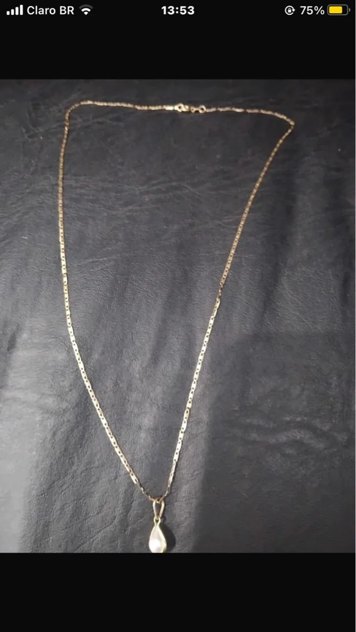 Colar de ouro lindo