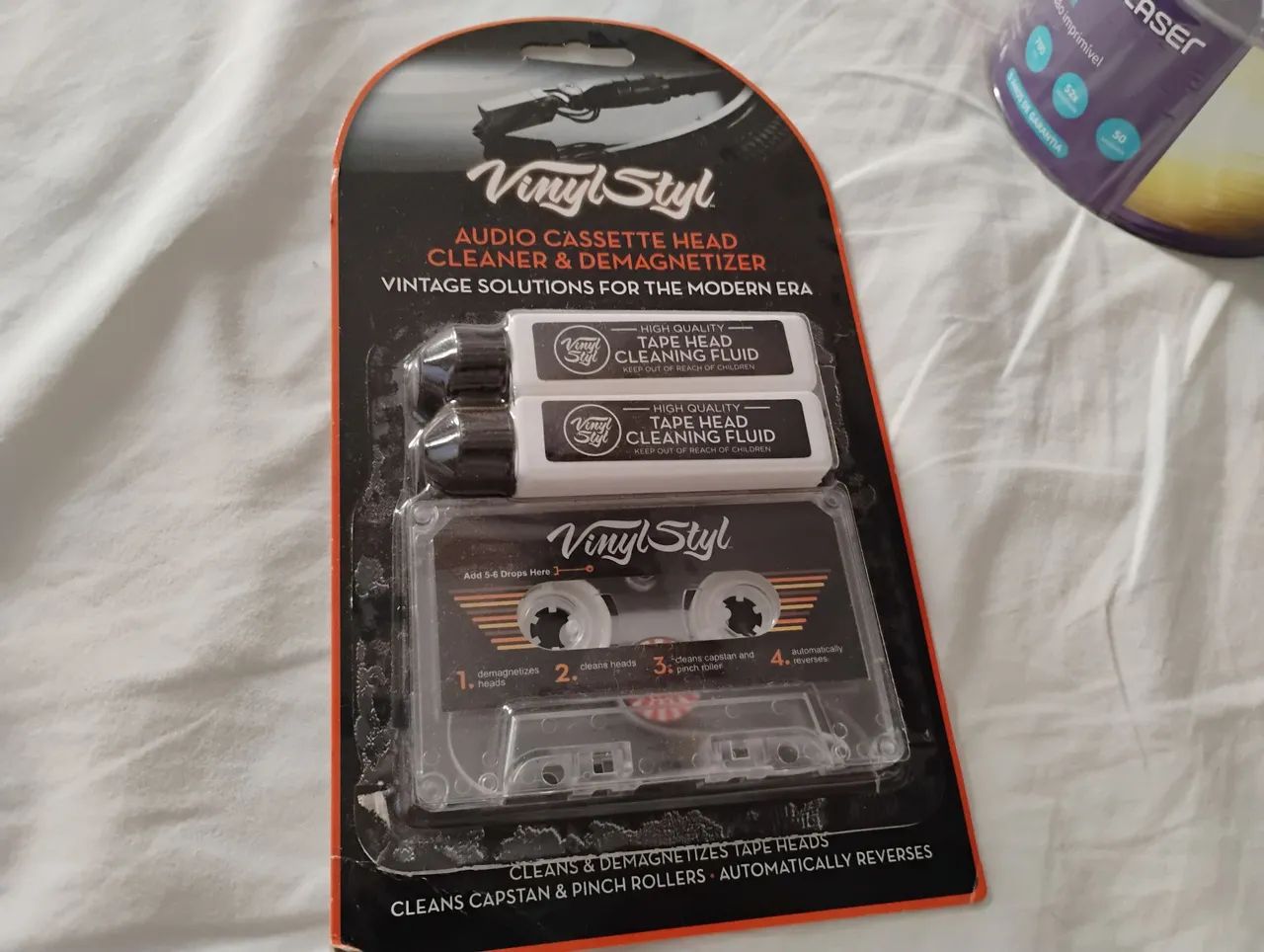 Kit de Limpeza e Desmagnetizador para Cabeças de Gravação de Fitas Cassete - Foto 2
