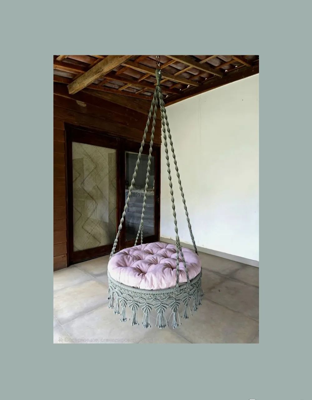 Balanço de macramê 