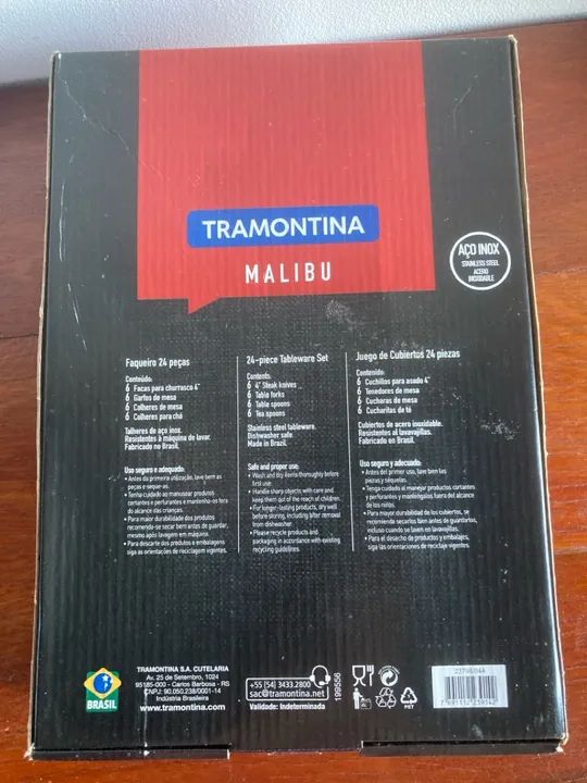 Jogo de Talheres Tramontina Malibu 24 Peças - Foto 2