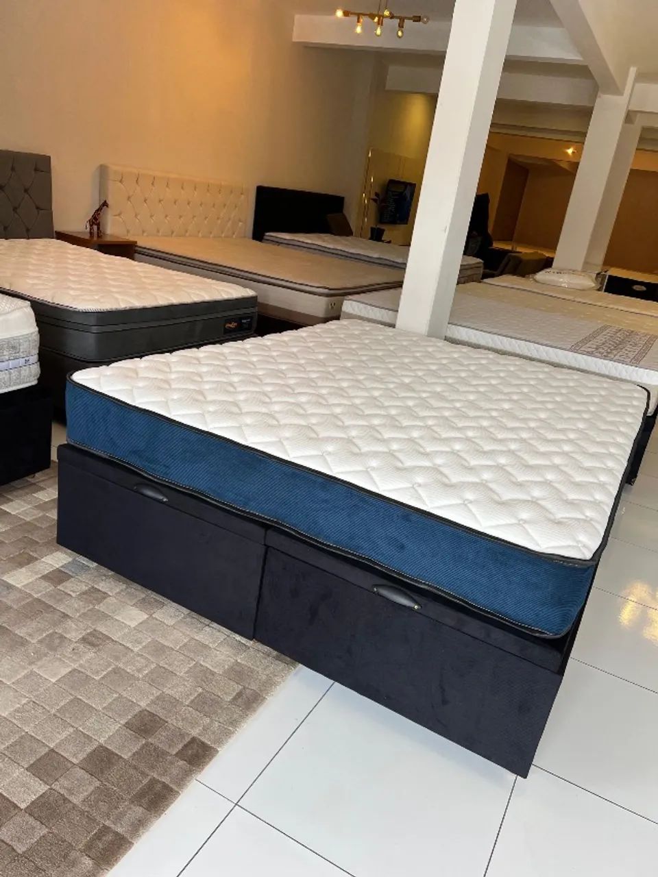 Cama de BAÚ QUEEN TOP COM COLCHÃO  - Foto 4