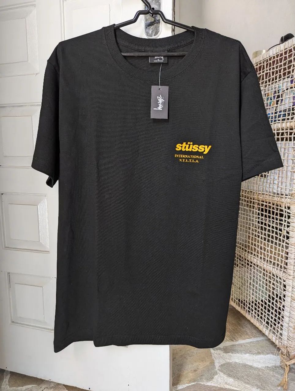 Camiseta Stussy preta