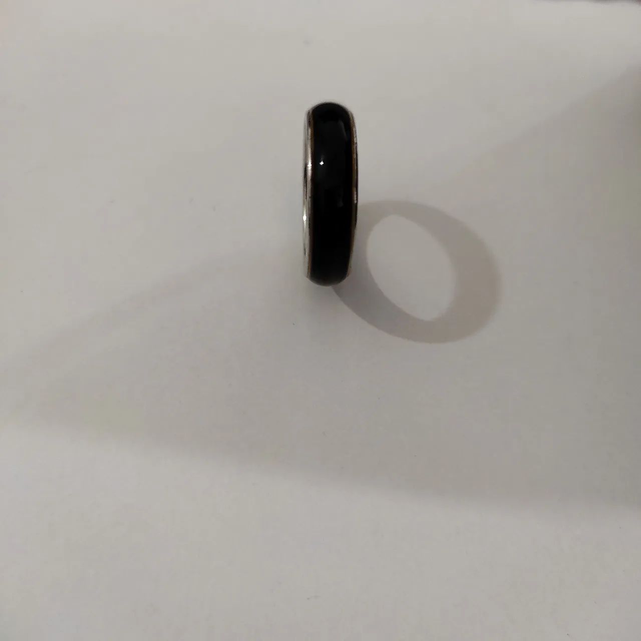 Anel em aço inox cor preta  - Foto 5