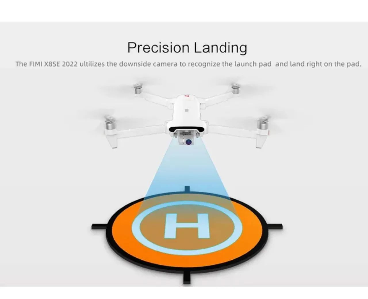 Drone Fimi X8 Se 2022 V2 + Megaphone Cartão Sd 64gb 10km 