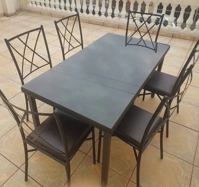 Mesa de Vidro + 6 Cadeiras - Foto 2