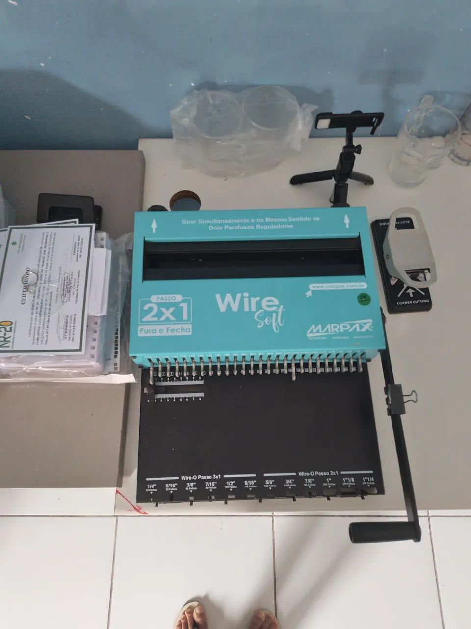 Encadernadora Wire-o 2 em 1 - Foto 2