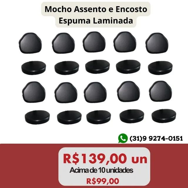 Assento encosto cadeira mocho 
