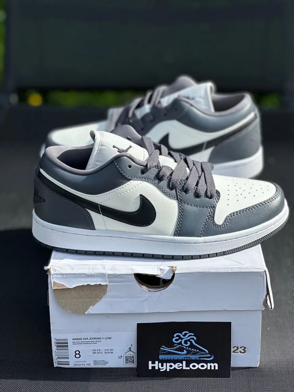 Tênis Nike Air Jordan 1 Low Dark Grey Cinza - Calçados