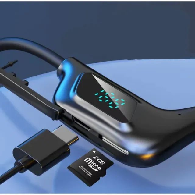 Fone Bluetooth 5.2 Condução Óssea H`maston F921 Earflex Esportivo Cor Preto - Foto 3