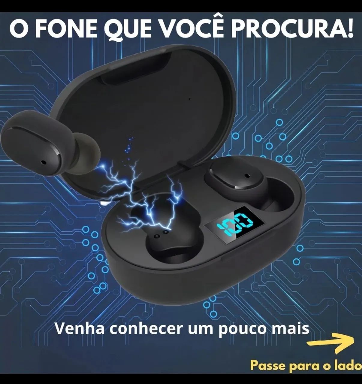 Fone de Ouvido Bluetooth Redmi AirDots Pró Sem Fio Modelo TWS - Foto 2