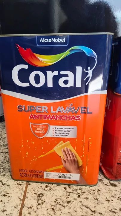 Tinta  Super Lavável Anti Manchas Premium  Branco 18 L Coral