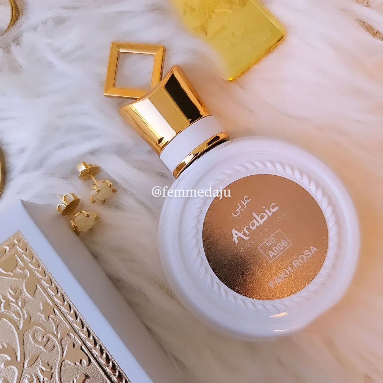Perfume Árabe Fakhar Rose Miniatura 25ml