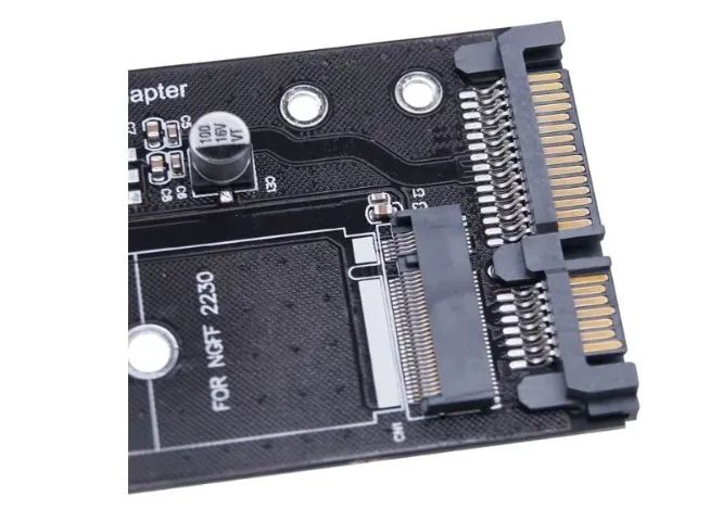 Adaptador conversor M.2 ngff ssd para sata 3 3.0disco de estado sólido 2230 2280 COD-AM617 - Foto 2