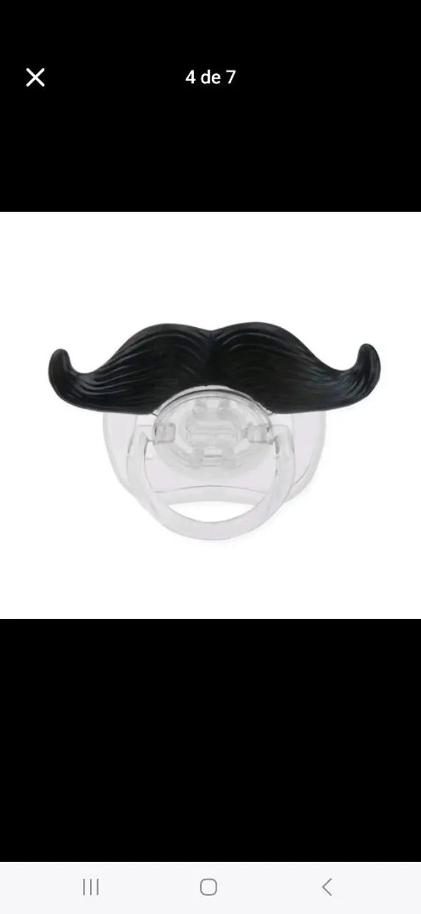 Chupetas de Silicone para Bebê modelo Dentes e Bigodes - Foto 2