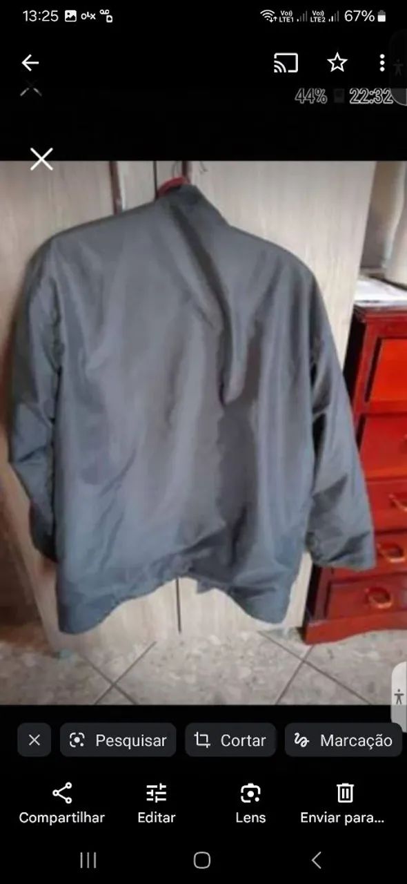 Jaqueta sem detalhes tá super conservado  - Foto 2