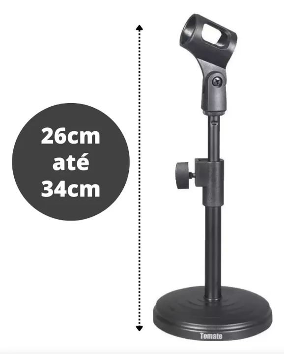 Suporte de Mesa para Microfone Tomate/ Mtg-025 - Foto 3