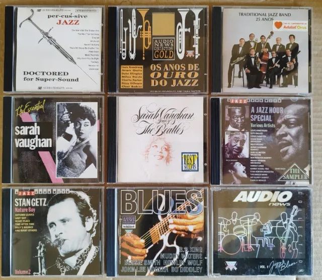 CDs Jazz e Blues - Diversos (Sara Vaughan Importado) + Brinde