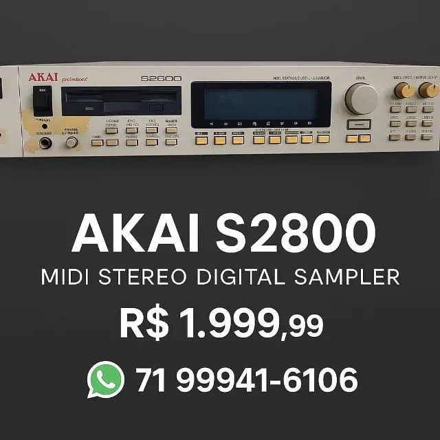 AKAI S2800 sampler profissional - Foto 2