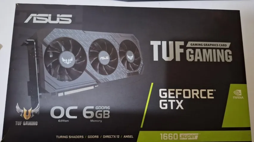 Placa de Vídeo GTX 1660 Super 6GB - Asus TUF OC - triple fan