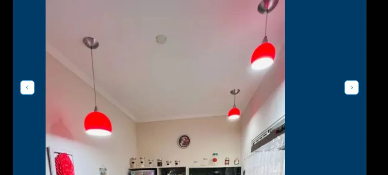 Conjunto de luminárias modernas e Lindas, vermelhas e excelente estado - Foto 4