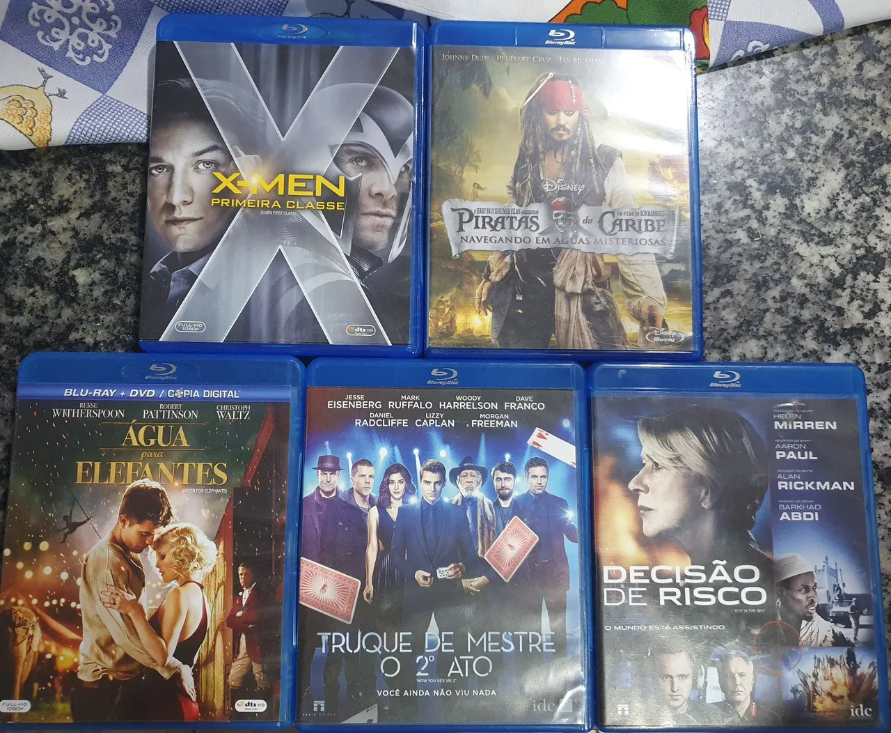 Lote com 5 blurays originais