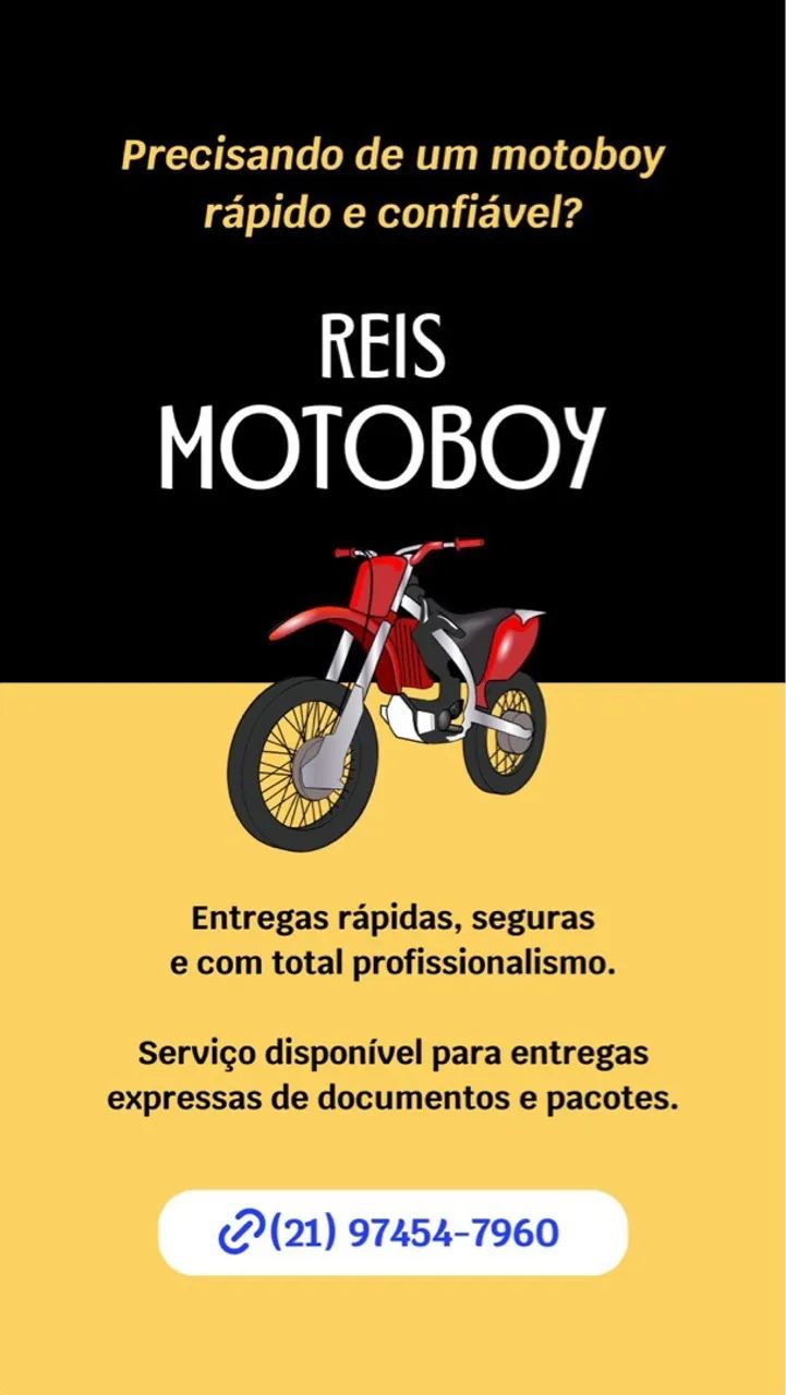 Reis Motoboy, entregas, coletas e transportes no Rio de Janeiro