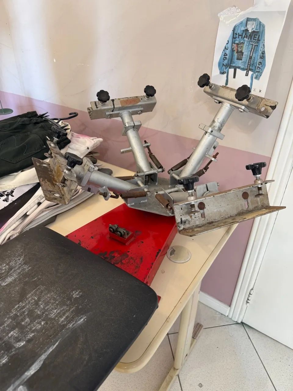 Berço carrossel serigráfico / serigrafia para camisetas etc.. 