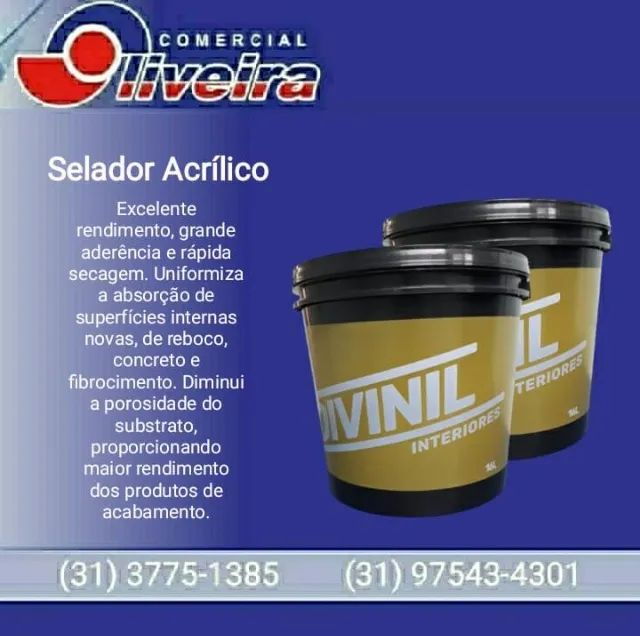 Selador de Parede balde 16 litros - Para Sete Lagoas