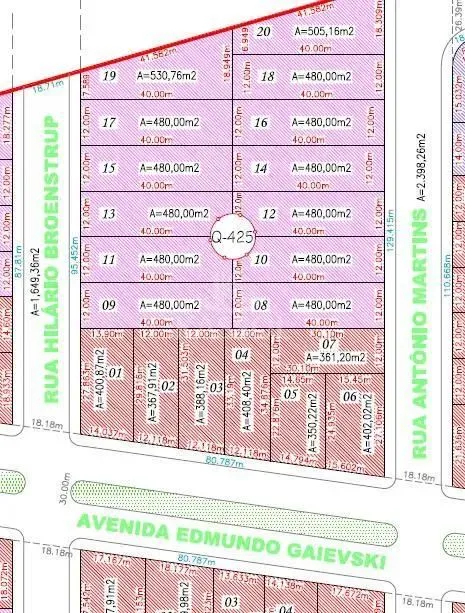 Terreno no Lot Residencial Cidade Universítária - Realeza - PR 480m R 90 mil